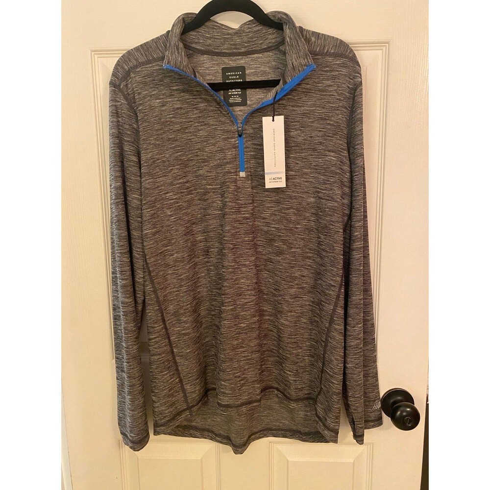 NWT American Eagle Outfitters Men's 360 Extreme Flex Pullover 1/4 Zip Size M